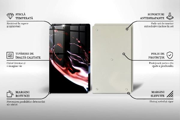 Herdabdeckung Ein Glas Rotwein