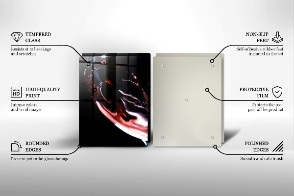 Herdabdeckung Ein Glas Rotwein