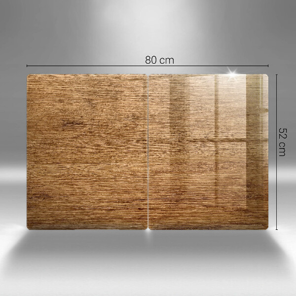 Herdabdeckung Holzbrettstruktur