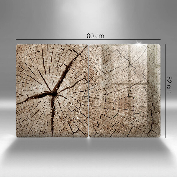 Herdabdeckung Querschnitt eines Baumes