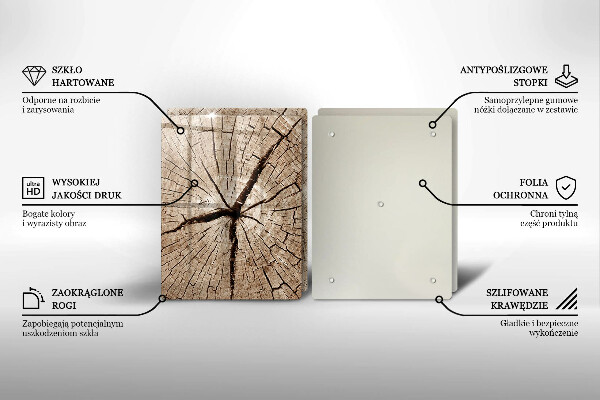 Herdabdeckung Querschnitt eines Baumes