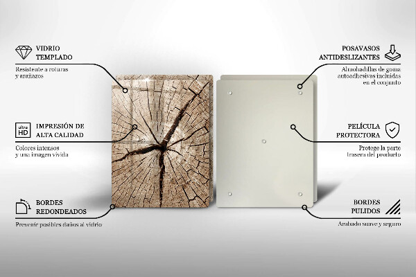 Herdabdeckung Querschnitt eines Baumes