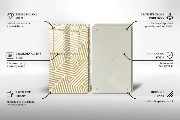 Herdabdeckung Geometrische Linien