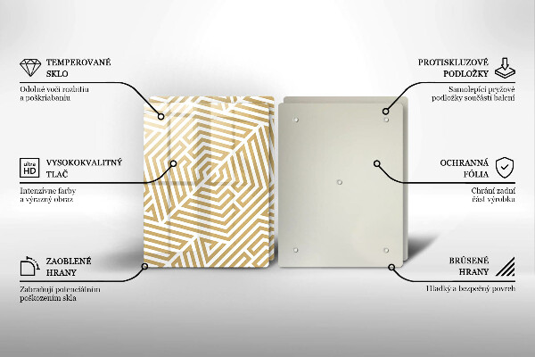 Herdabdeckung Geometrische Linien