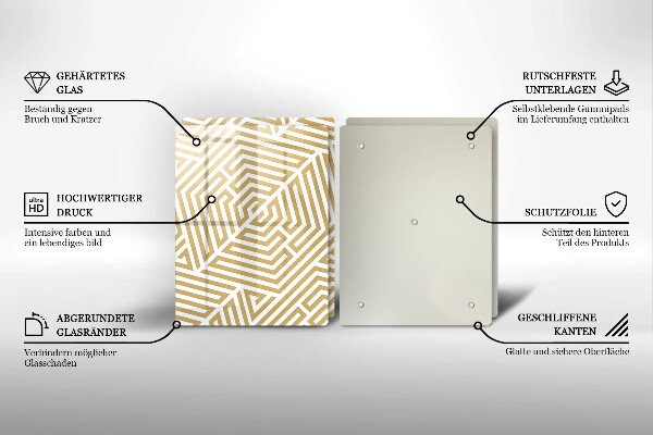 Herdabdeckung Geometrische Linien