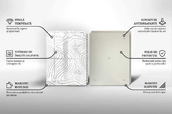 Herdabdeckung Abstrakte Formen
