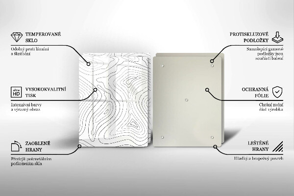 Herdabdeckung Abstrakte Formen