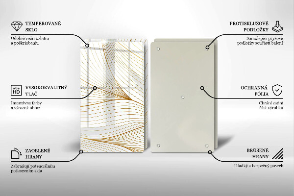 Herdabdeckung Modernes Linienmuster
