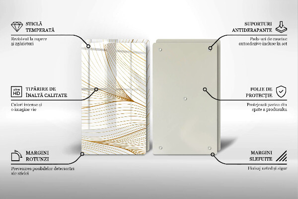 Herdabdeckung Modernes Linienmuster