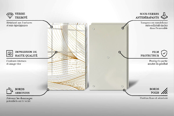 Herdabdeckung Modernes Linienmuster