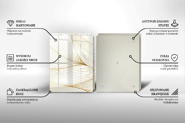 Herdabdeckung Modernes Linienmuster