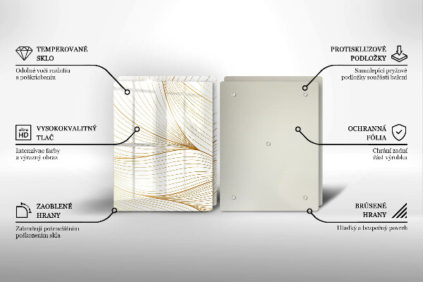 Herdabdeckung Modernes Linienmuster