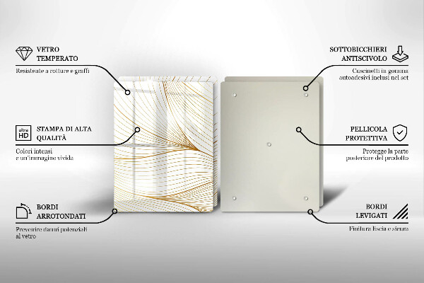 Herdabdeckung Modernes Linienmuster