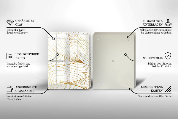 Herdabdeckung Modernes Linienmuster
