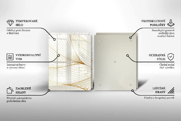 Herdabdeckung Modernes Linienmuster