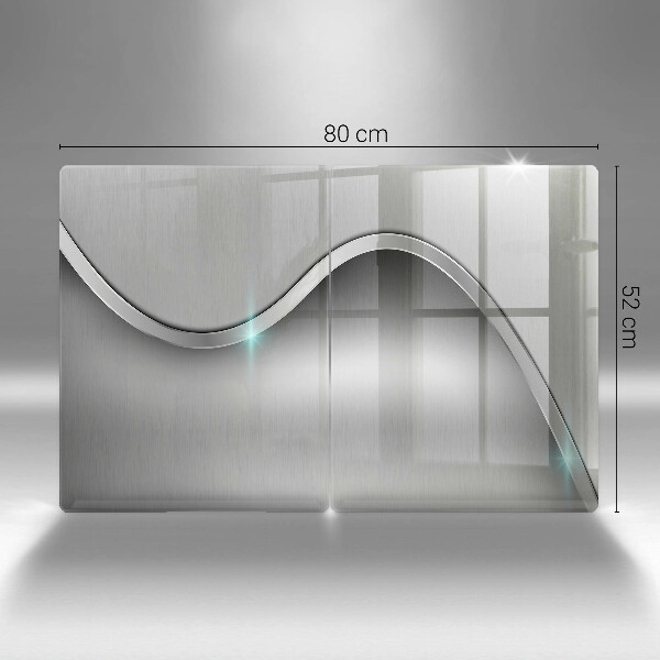Herdabdeckung Metallabstraktion