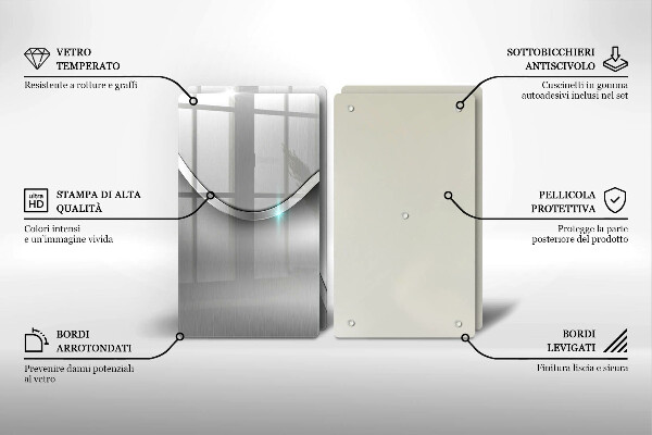 Herdabdeckung Metallabstraktion