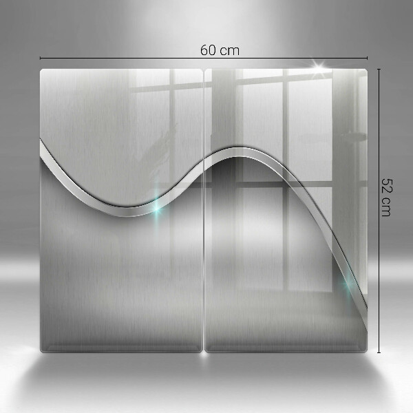 Herdabdeckung Metallabstraktion