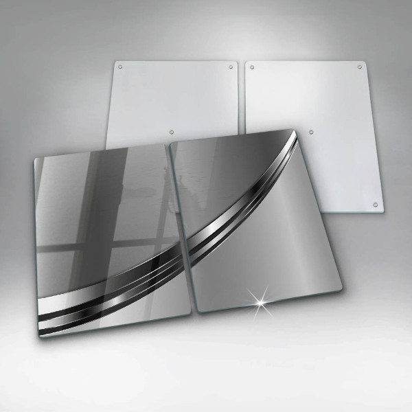 Herdabdeckung Metallabstraktion