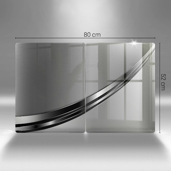 Herdabdeckung Metallabstraktion