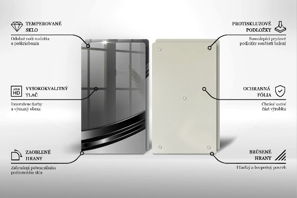 Herdabdeckung Metallabstraktion