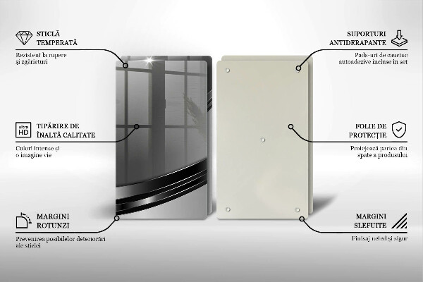 Herdabdeckung Metallabstraktion