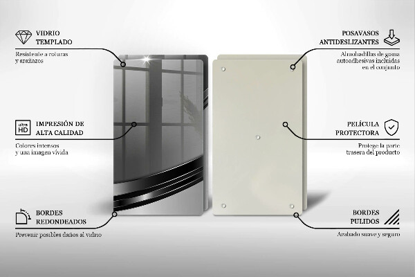 Herdabdeckung Metallabstraktion