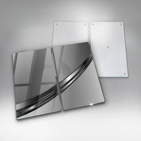 Herdabdeckung Metallabstraktion