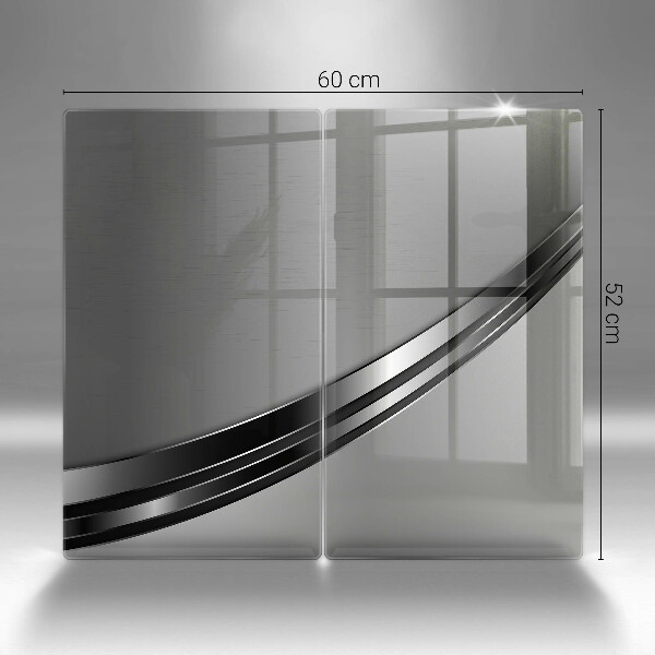 Herdabdeckung Metallabstraktion