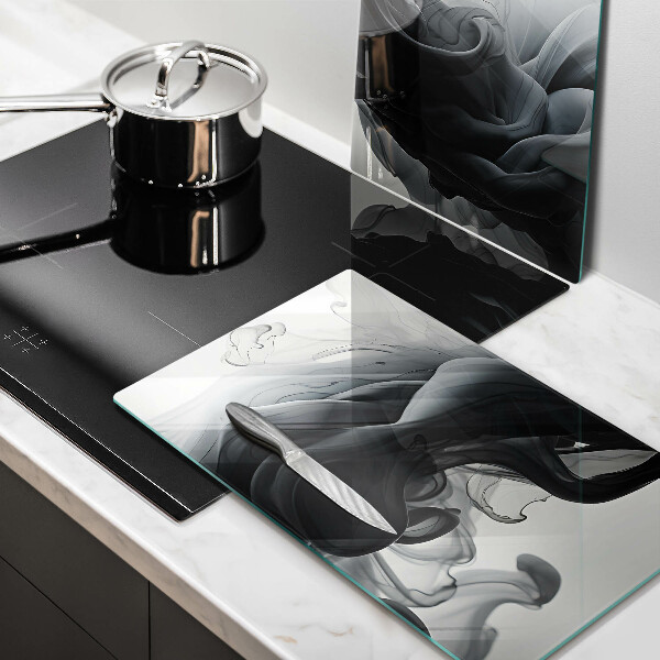 Herdabdeckung Schwarzer Rauch Abstraktion