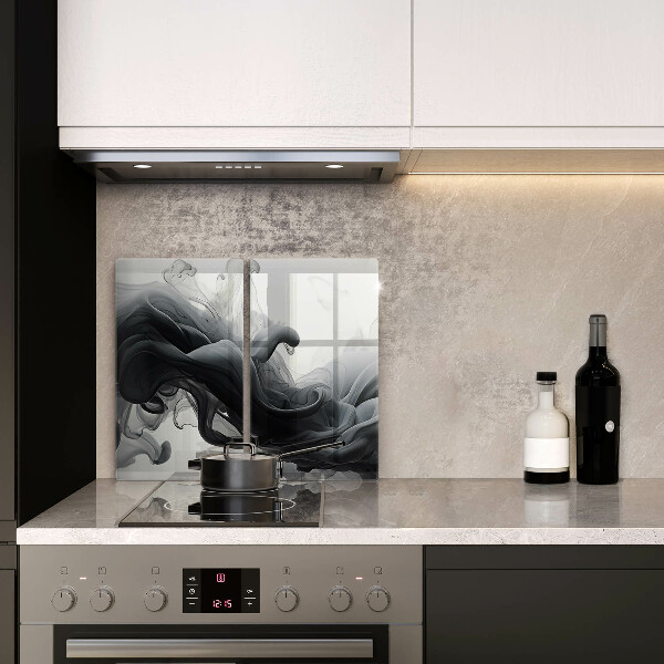 Herdabdeckung Schwarzer Rauch Abstraktion