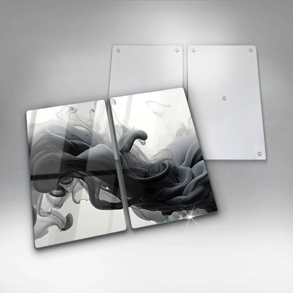 Herdabdeckung Schwarzer Rauch Abstraktion