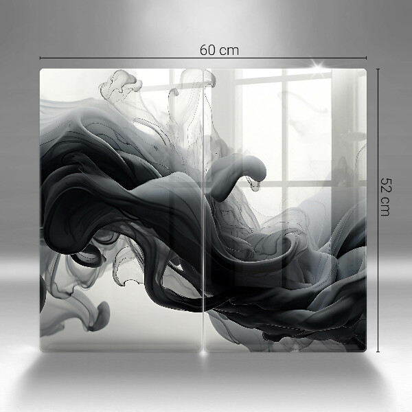 Herdabdeckung Schwarzer Rauch Abstraktion