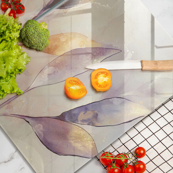 Herdabdeckung Bemalte Boho-Blätter