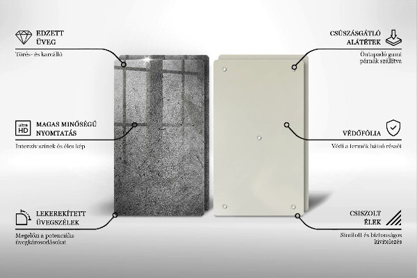 Herdabdeckung Betonsteinstruktur