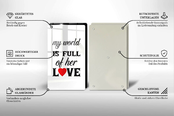 Herdabdeckung Inschrift Satz