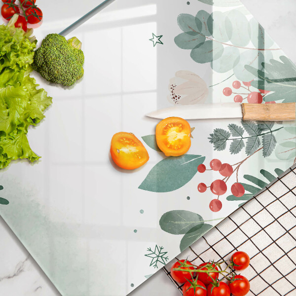 Herdabdeckung Aquarellblätter