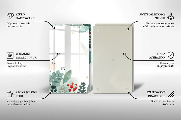 Herdabdeckung Aquarellblätter