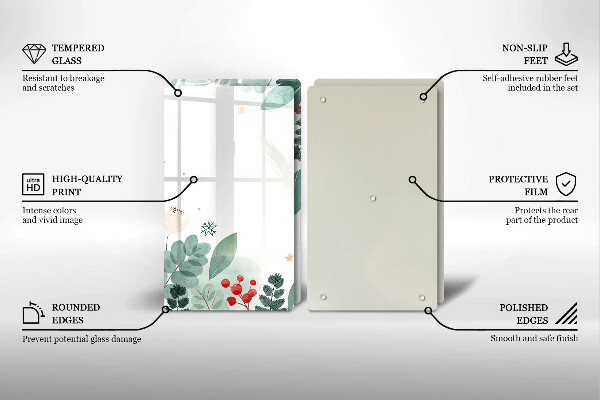 Herdabdeckung Aquarellblätter