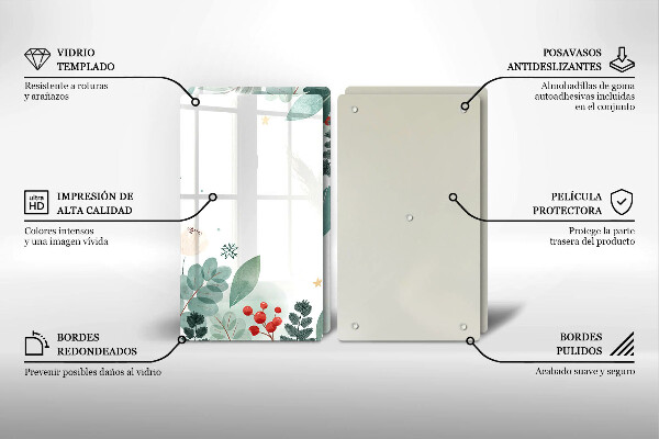 Herdabdeckung Aquarellblätter