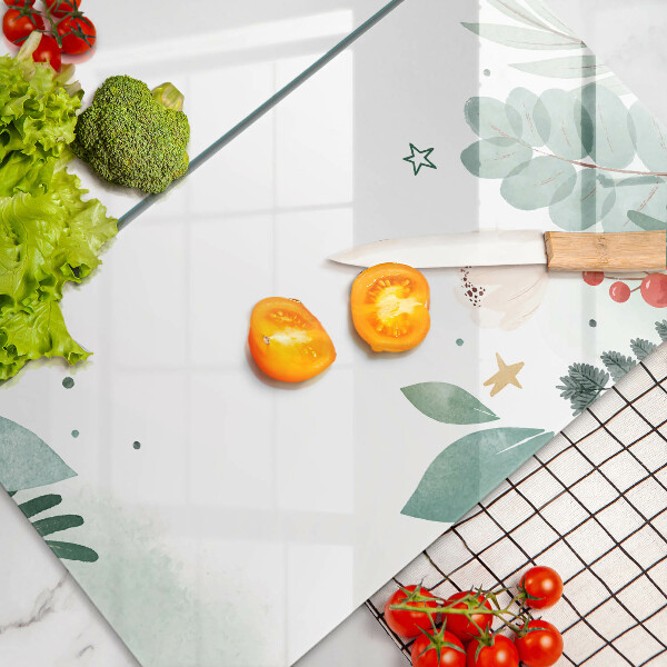 Herdabdeckung Aquarellblätter