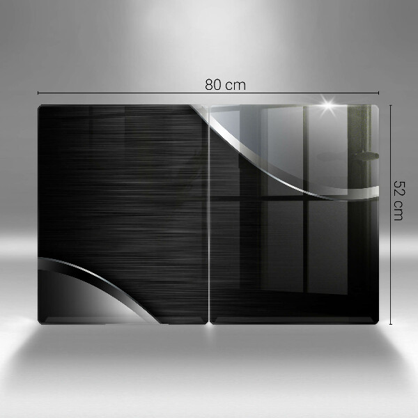 Herdabdeckung Metallabstraktion