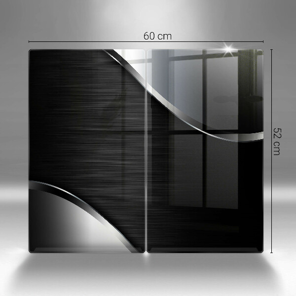 Herdabdeckung Metallabstraktion