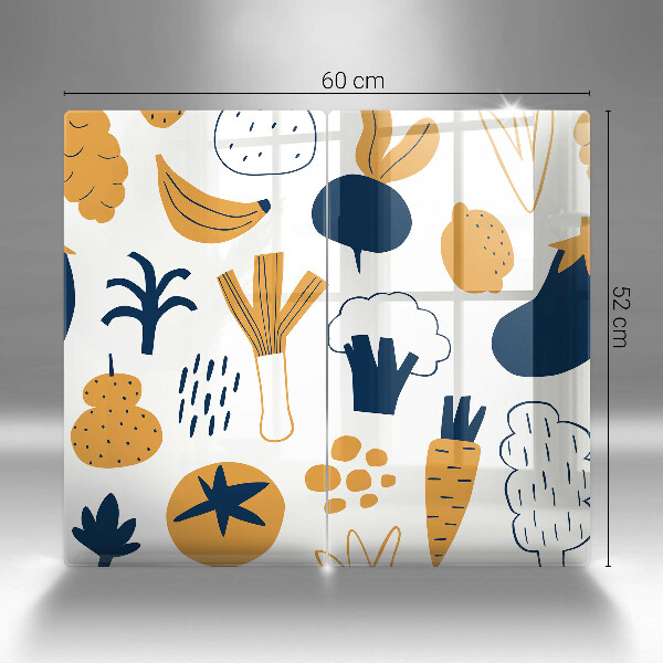 Herdabdeckung Lebensmittelillustration