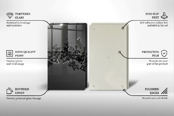 Herdabdeckung Abstrakte 3D-Formen