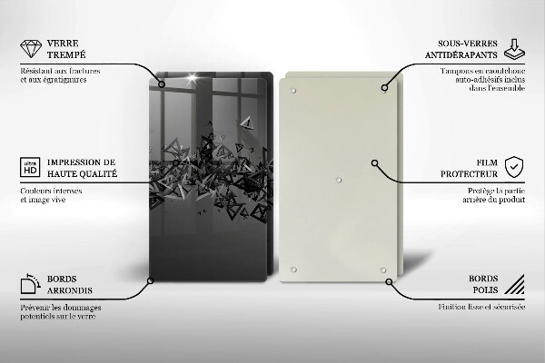 Herdabdeckung Abstrakte 3D-Formen