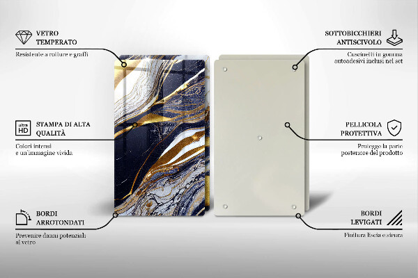 Herdabdeckung Bunte Abstraktion