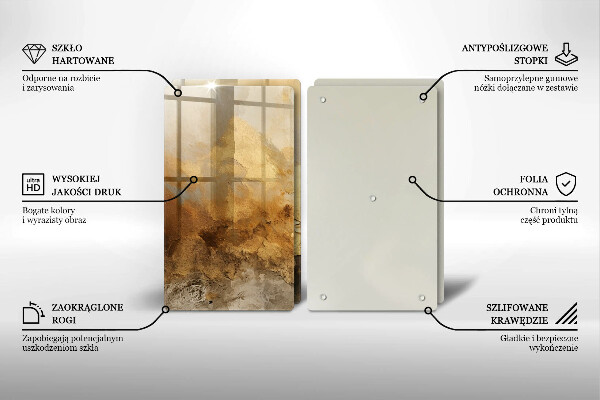 Herdabdeckplatte glas Reichhaltige Textur