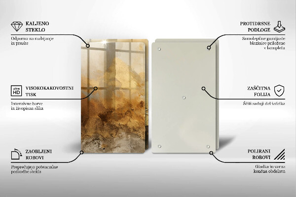 Herdabdeckplatte glas Reichhaltige Textur