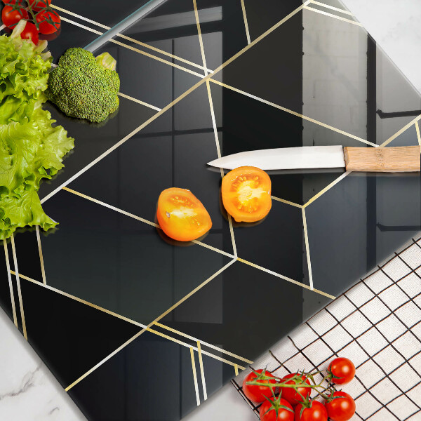 Herdabdeckplatte glas Abstrakte Dreiecke